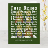 のインスパイア親独身の親 カード (黄色い花)