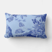 のインスパイア開花は独自の方法ブルーチノイスリー ランバークッション (正面)