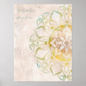 のインスパイアneatralと金ゴールドインディアンの壁芸術 ポスター (正面)