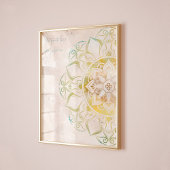 のインスパイアneatralと金ゴールドインディアンの壁芸術 ポスター