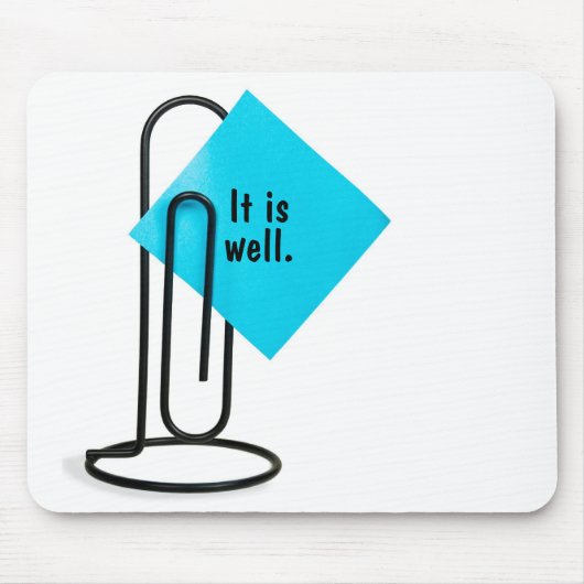 のインスパイアWords on Post-It Noteマウスパッド マウスパッド (正面)