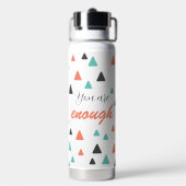 のインスパイアYouは十分な三角形パターン引用文 ウォーターボトル (背面)
