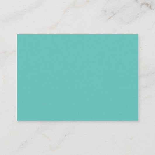 のウェブ結婚サイトがCard Sea Glass Blueスクリプトを挿入 エンクロージャーカード (裏面)