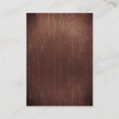 のウッド結婚メイソンジャールブルゴーニュ詳細予算 名刺 (裏面)