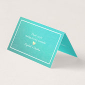 のエスコート結婚テーブルメニュー名タグ金ゴールドPineapple (裏面)