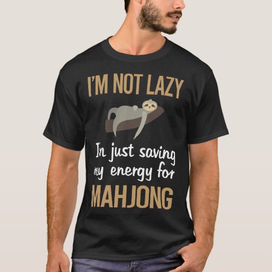 のエネル救ギー麻雀Majong Mah Jong Mah Jong Tシャツ (正面)
