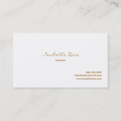 ★のエレガントな水彩画 名刺 (裏面)