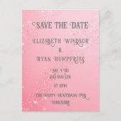 のエレガントグリーンスパークル結婚デザイン ポストカード (正面)