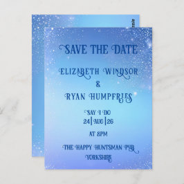 のエレガントグリーンスパークル結婚デザイン ポストカード