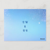 のエレガントグリーンスパークル結婚デザイン ポストカード (裏面)