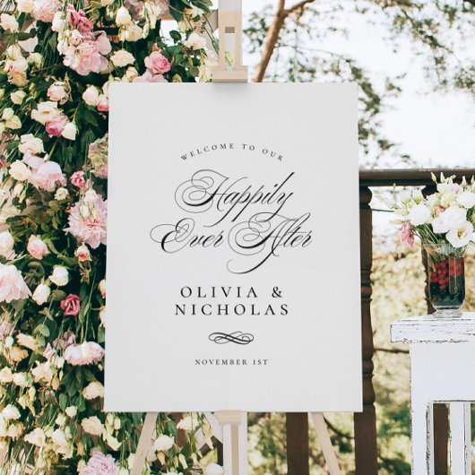 のエレガントサインの後で楽し結婚く ポスター