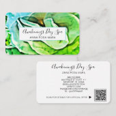 *~*のエレガントバラロ絵画ゴQRフローラ花 名刺 (正面/裏面)