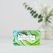 *~*のエレガントバラロ絵画ゴQRフローラ花 名刺 (スタンド正面)