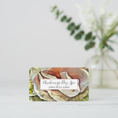 *~*のエレガントバラQRロ絵画ゴフローラフラワー 名刺 (スタンド正面)