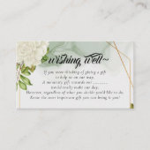 のエレガントフローラを望む白結婚色 エンクロージャーカード (正面)