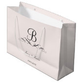 のエレガントモノグラ結婚ム ラージペーパーバッグ (正面アングル)
