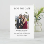 のエレガント婚約パーティの日付を保結婚存 招待状 (スタンド正面)