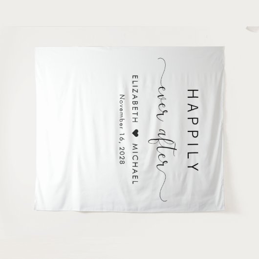 のエレガント後ずっと楽し結婚く タペストリー (正面(横))