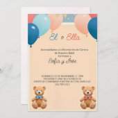 ~のエレガント招待状を明らかにスペインの 招待状 (正面/裏面)