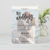 〜のエレガント書結婚写 招待状 (スタンド正面)