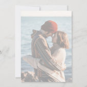 〜のエレガント書結婚写 招待状 (裏面)