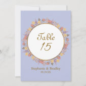 のエレガント表モダン番カード (正面)