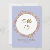 のエレガント表モダン番カード (裏面)