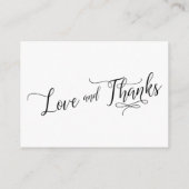 のエレガント贈り物に関す結婚る脚本 エンクロージャーカード (裏面)