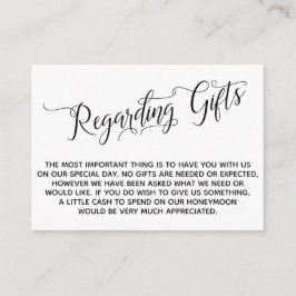 のエレガント贈り物に関す結婚る脚本 エンクロージャーカード