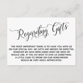 のエレガント贈り物に関す結婚る脚本 エンクロージャーカード