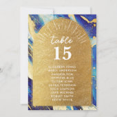 のエレガント金ゴールドシーティングチャートカー結婚ド (正面)