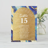 のエレガント金ゴールドシーティングチャートカー結婚ド (スタンド正面)