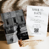 のエレガントQRコードで日付カー結婚ドを保存する セーブザデート