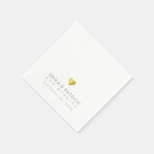 のエレメ結婚ントシンプルなデザイン スタンダードカクテルナプキン (角)