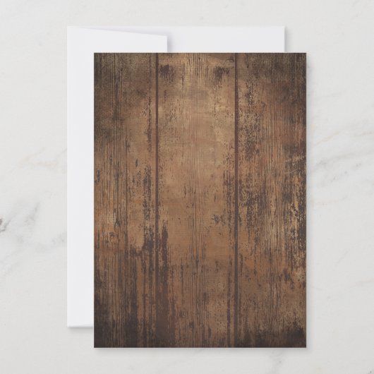 のエンク素朴結婚ロージャカード 招待状 (裏面)