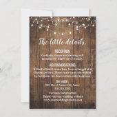 のエンク素朴結婚ロージャカード 招待状 (正面)