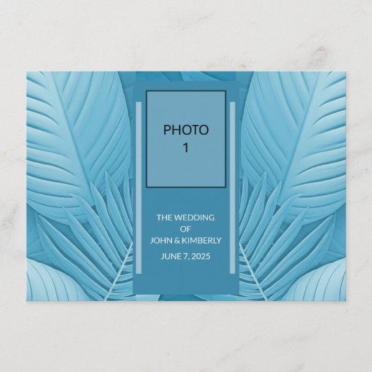 のエンク結婚ロージャカラーパレットフォトカード エンクロージャーカード (正面)