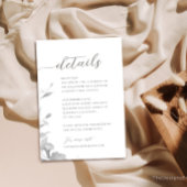 のエンク結婚ロージャカードのミニマルフローラ詳細 招待状