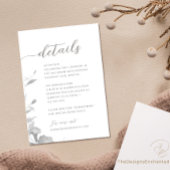 のエンク結婚ロージャカードのミニマルフローラ詳細 招待状