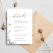 のエンク結婚ロージャカードのミニマルフローラ詳細 招待状