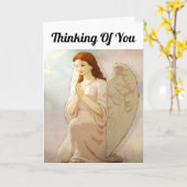 のエンジェル祈グリーティングカード カード (黄色い花)