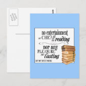のエンターテイメントほど安い読ものはない ポストカード (正面/裏面)