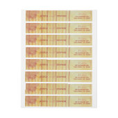 のエンベロー結婚プラップアラウンドラベルアジア影響 ラップアラウンド宛名ラベル (シート)