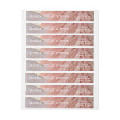 のエンベロ結婚ープラップアラベルピンクラベンダー ラップアラウンドラベル (シート)