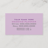 のオーガ結婚ナイザー名刺 名刺 (裏面)