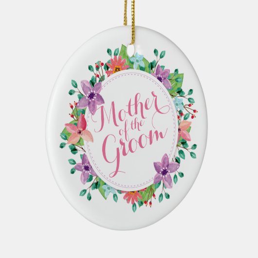 |のオーナメントを結婚している新郎の母 セラミックオーナメント (右)