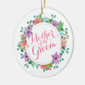 |のオーナメントを結婚している新郎の母 セラミックオーナメント (左)