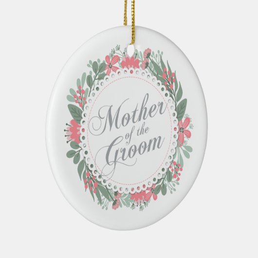 |のオーナメントを結婚している新郎の母 セラミックオーナメント (右)