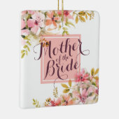 |のオーナメントを結婚している花嫁の水彩画の母 セラミックオーナメント (右)