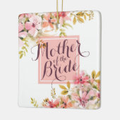 |のオーナメントを結婚している花嫁の水彩画の母 セラミックオーナメント (左)